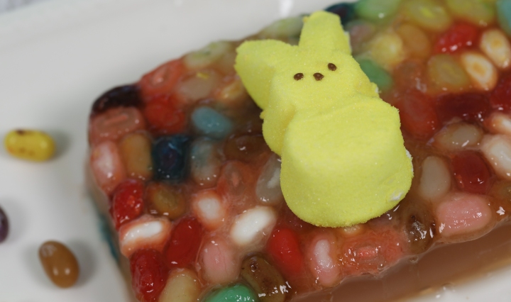 Denise's technicolor jelly bean aspic: a culinary wonder